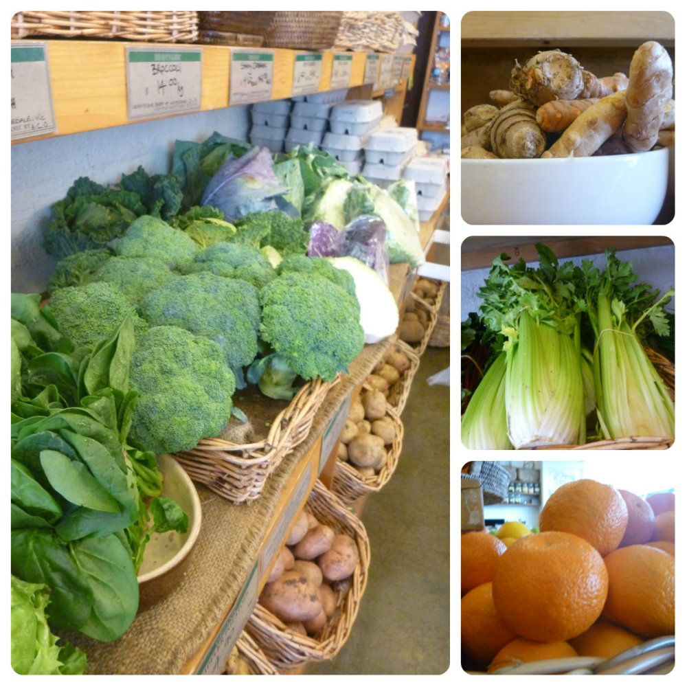 green onions collage 1