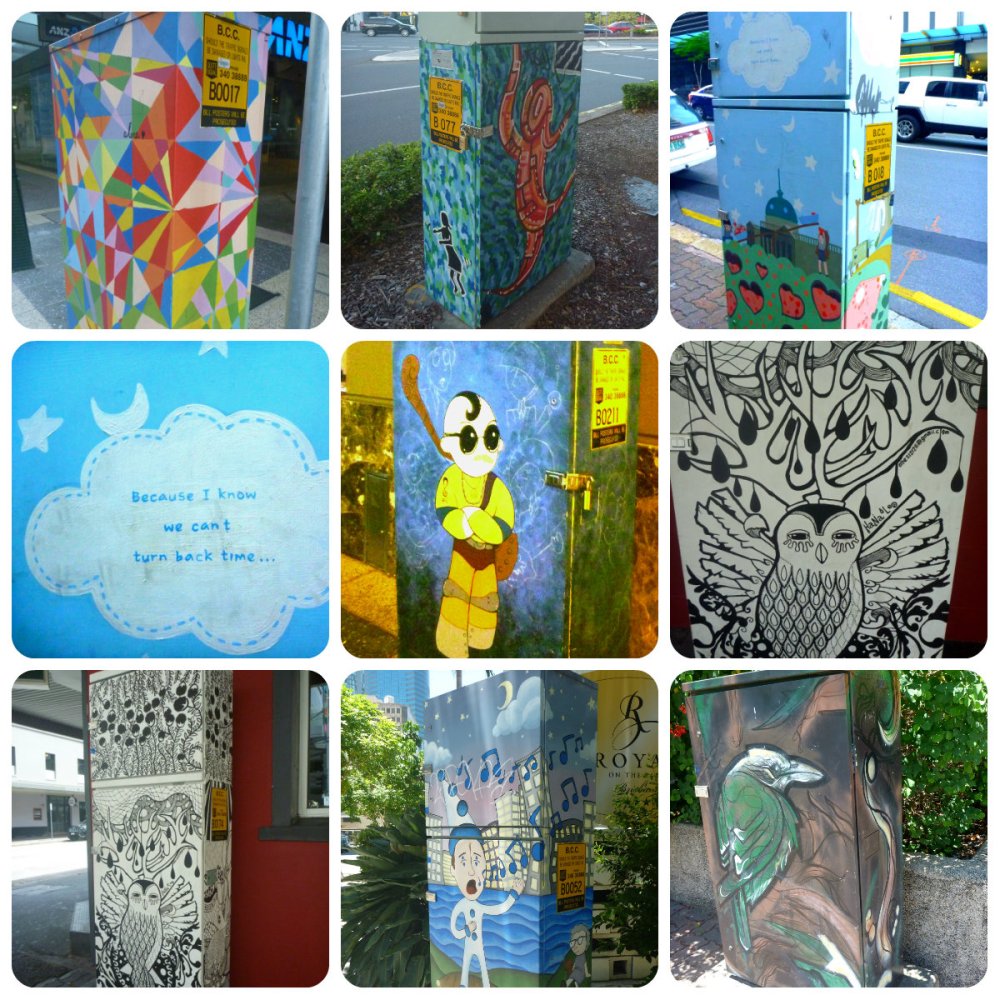 collage Brissy Painted Boxes