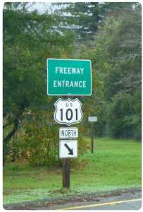 freeway 101 sign