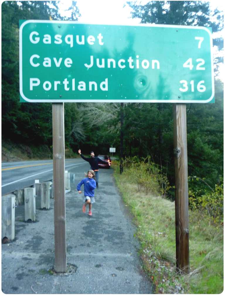 on road portland sign