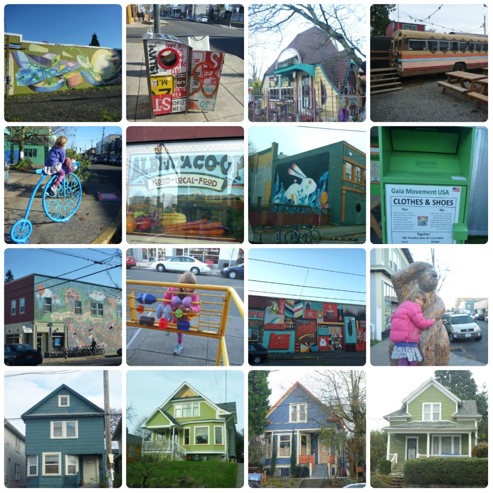 collage alberat street outside plus houses